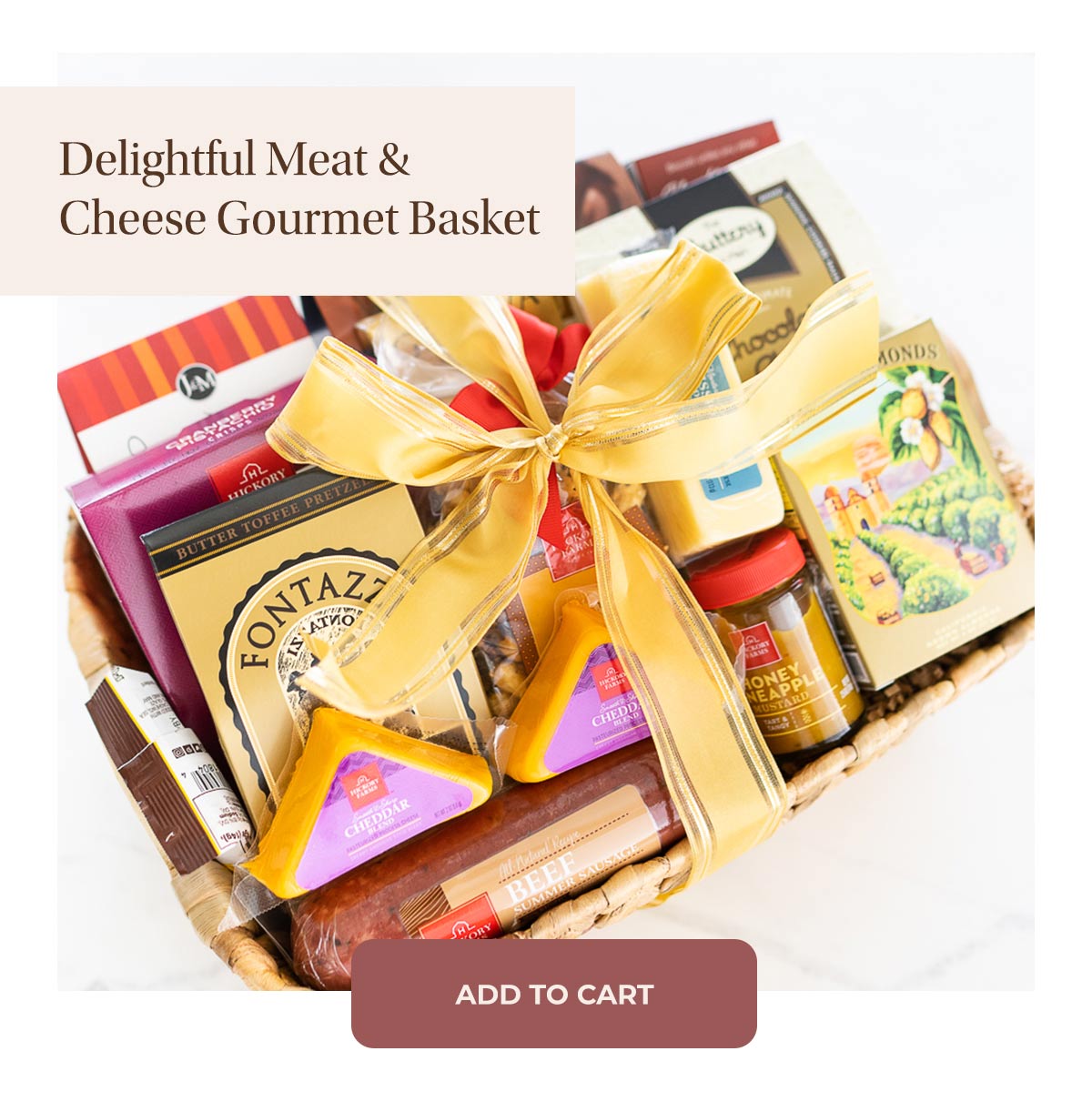 Shop Delightful Meat and Cheese Basket
