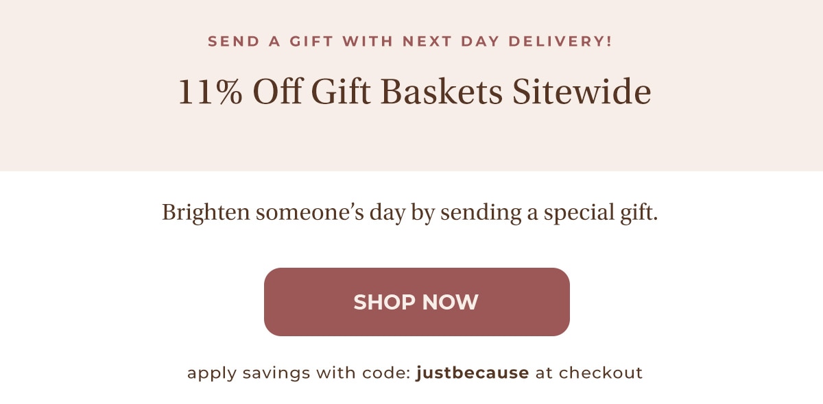 11% Off Gift Baskets Sitewide
